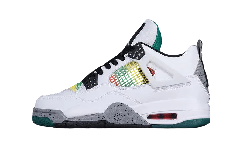 Air Jordan 4 Retro "Lucid Green Rasta"