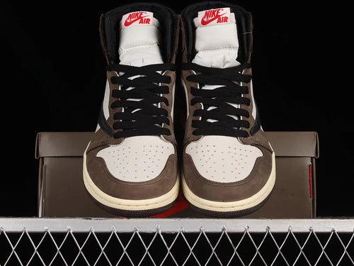 Air Jordan 1 Retro High OG X Travis Scott "Sail Mocha"