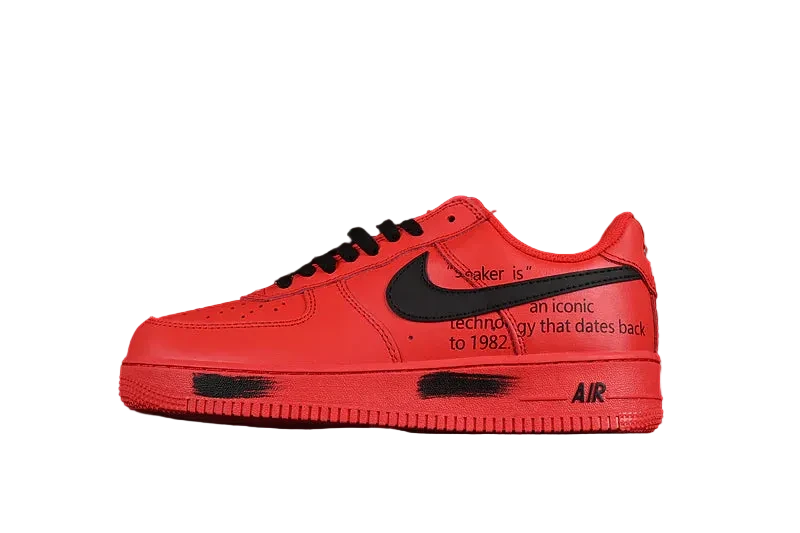 Nike Air Force 1 "All Red/Black"