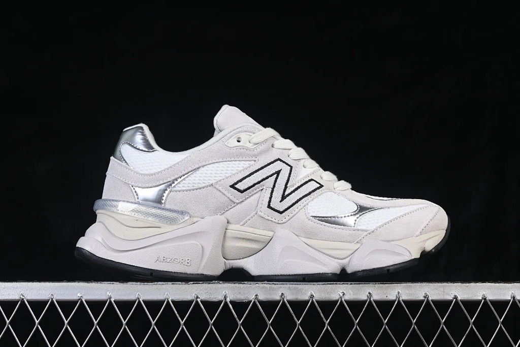 NB 9060 "White/Black/Metallic Silver"