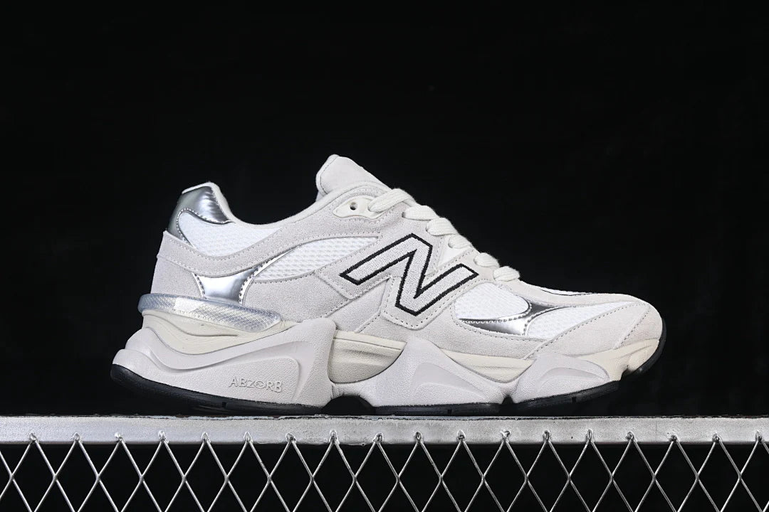 NB 9060 "White/Black/Metallic Silver"