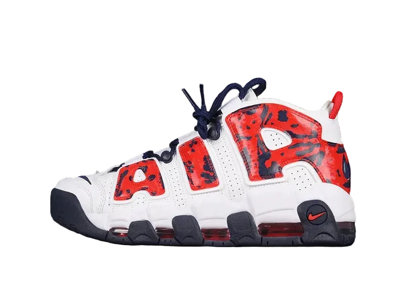 Nike Air More Uptempo "Red Navy Camo"