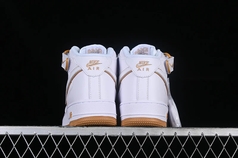 Nike Air Force 1 Mid "White/Sand"