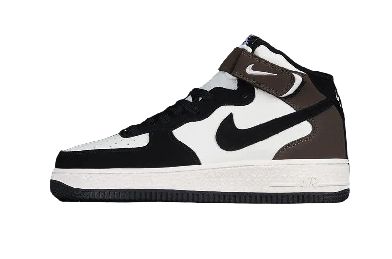 Nike Air Force 1 Mid "Black/Brown/White"