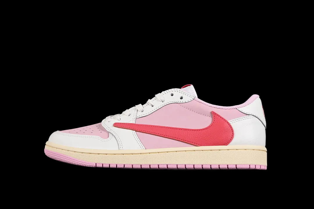 Air Jordan 1 Retro Low OG X Travis Scott "Sail Tropical Pink"