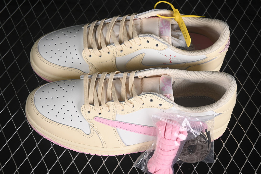 Air Jordan 1 Retro Low OG X Travis Scott "Shy Pink"