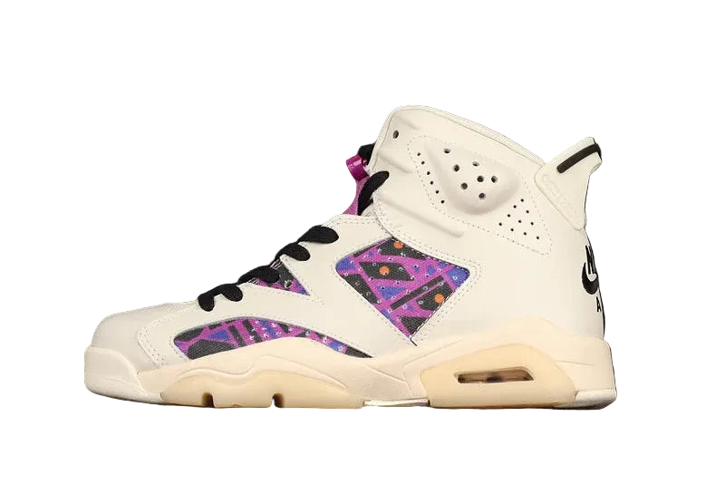Air Jordan 6 Retro "Quai 54 Sail Black Purple"