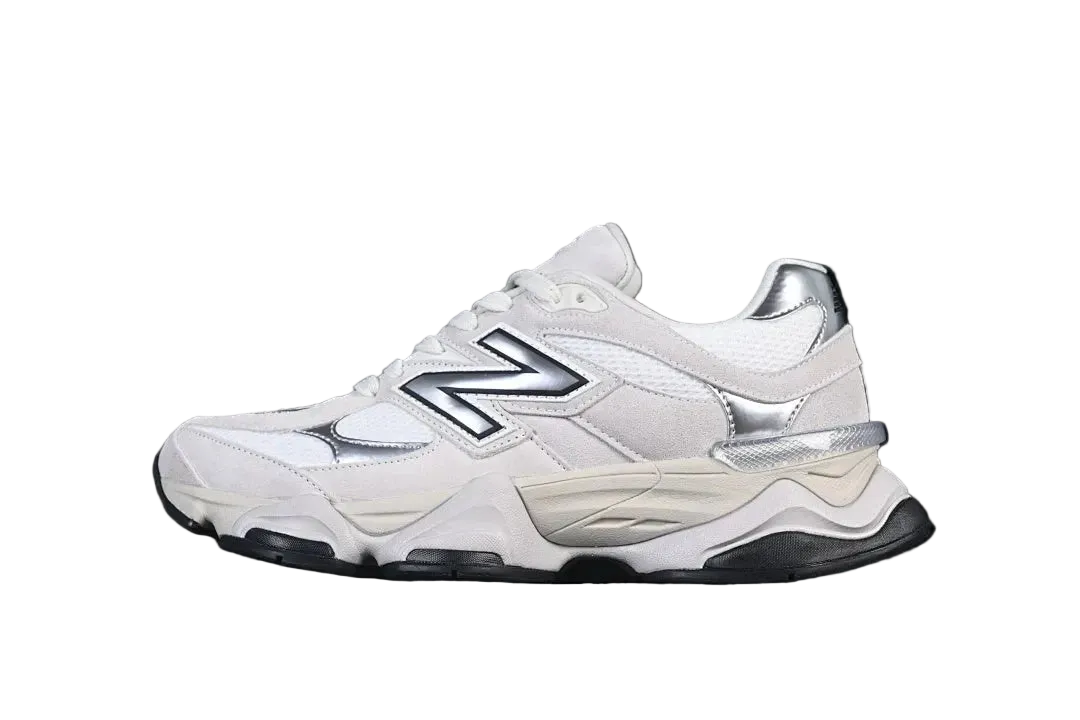 NB 9060 "White/Black/Metallic Silver"