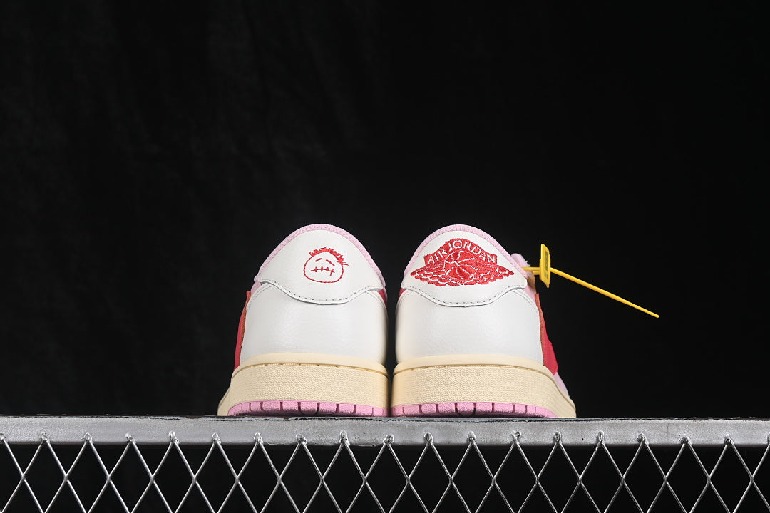 Air Jordan 1 Retro Low OG X Travis Scott "Sail Tropical Pink"