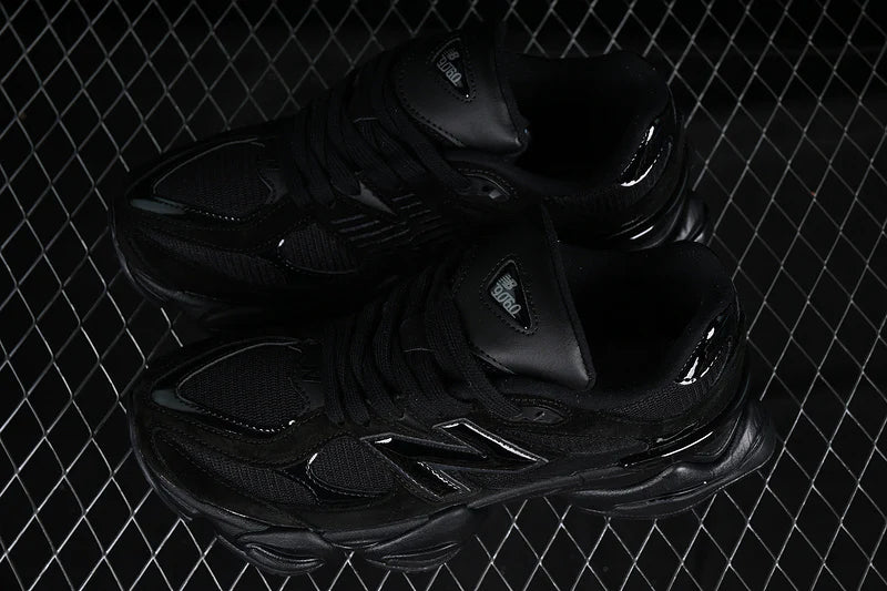 NB 9060 "Suede Patent/Triple Black"