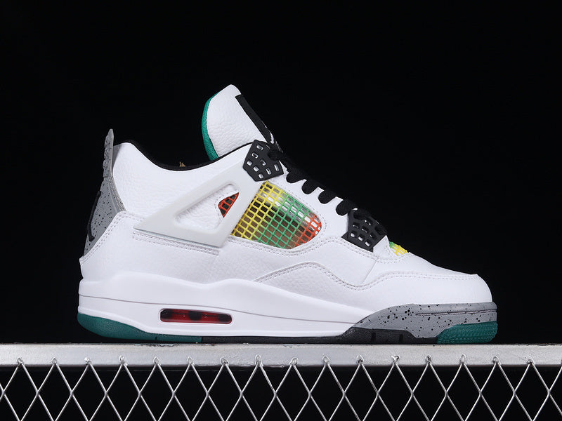 Air Jordan 4 Retro "Lucid Green Rasta"